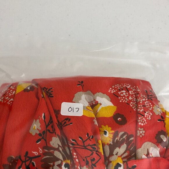 Free People Gorgeous Jess Wrap Dress Womens Small Red Floral Midi - Picture 12 of 12